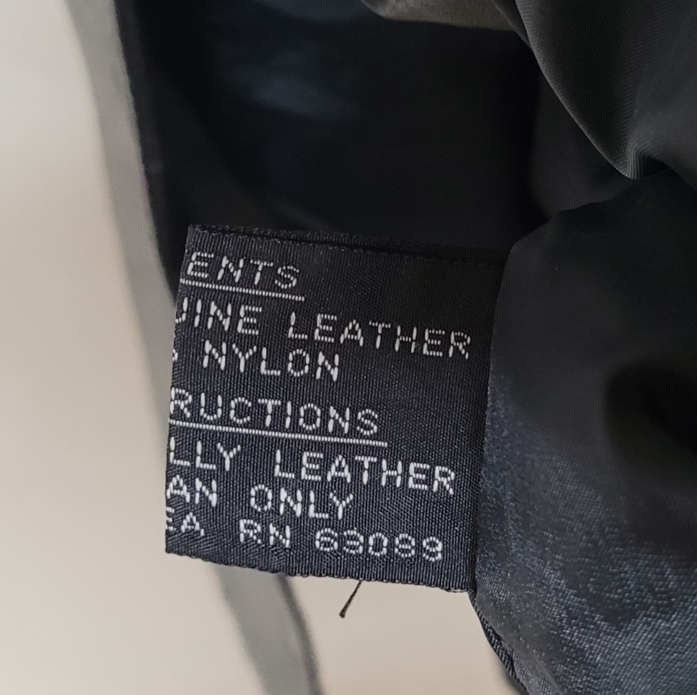 80s Vintage BKE Black Leather Longline Dolman Sleeve Oversized Trench Coat 7/8 - Picture 13 of 14